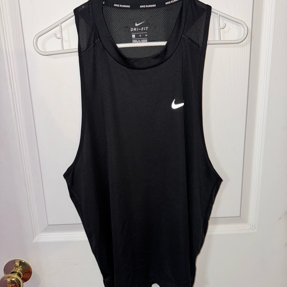 Nike Black Sleeveless Muscle Tee with Cut Out Design
